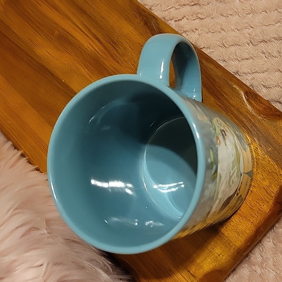 "Save the Earth" mug - blue with a cute message and animals! - Picture 2 of 3